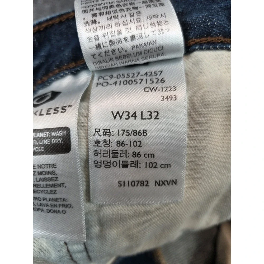 Levis 527 Jeans Mens 34x32 Blue Slim Boot Cut